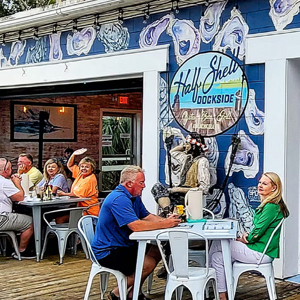 Half Shell Dockside at Scipio Creek Marina in Apalachicola